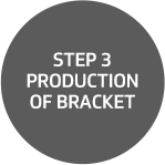 Step 3: Production of bracket
